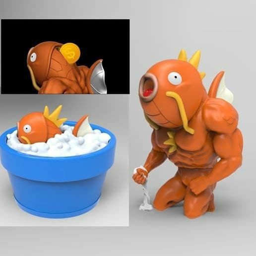Magikarp palestrato, figura da assemblare